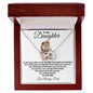 To My Daughter / Gift from Dad / Interlocking Heart Necklace