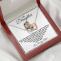 To My Daughter / Gift from Dad / Interlocking Heart Necklace