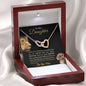 To My Daughter / This Old Lioness / Gift from Mom / Interlinking Heart Necklace / Personalized Message Card