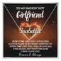 To My Smokin' Hot Girlfriend / Name Necklace / Personalized Message Card