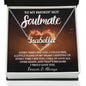 To My Smokin' Hot Soulmate / Name Necklace / Personalized Message Card