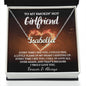 To My Smokin' Hot Girlfriend / Name Necklace / Personalized Message Card