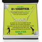 To My Daughter / No. 1 Golfer / Gift from Mom / Gift From Dad / Name Necklace / Personalized Message Card