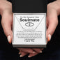 To My Smokin' Hot Soulmate / Answered Prayers / Personalized Name Necklace / Personalized Message Card