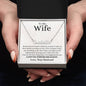 To My Wife / Best Thing / Name Necklace / Personalized Message Card