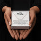 To My Wife / Best Thing / Name Necklace / Personalized Message Card
