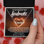 To My Smokin' Hot Soulmate / Name Necklace / Personalized Message Card