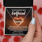 To My Smokin' Hot Girlfriend / Name Necklace / Personalized Message Card