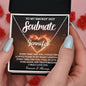 To My Smokin' Hot Soulmate / Name Necklace / Personalized Message Card