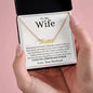To My Wife / Best Thing / Name Necklace / Personalized Message Card