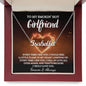To My Smokin' Hot Girlfriend / Name Necklace / Personalized Message Card