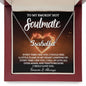 To My Smokin' Hot Soulmate / Name Necklace / Personalized Message Card
