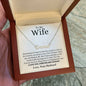To My Wife / Best Thing / Name Necklace / Personalized Message Card
