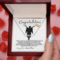 Graduation Gift for Her / Personalized Name Necklace / Personalized Message Card