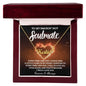 To My Smokin' Hot Soulmate / Name Necklace / Personalized Message Card