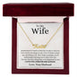 To My Wife / Best Thing / Name Necklace / Personalized Message Card