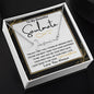 To My Beautiful Soulmate / Signature Name Necklace / Personalized Message Card