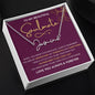 To My Beautiful Soulmate / Signature Name Necklace / Personalized Message Card