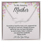 To My Amazing Mother / Signature Name Necklace / Personalized Message Card