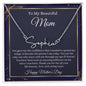To My Beautiful Mom / Happy Mother's Day / Signature Name Necklace