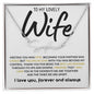 To My Lovely Wife / Gift from Husband / Signature Name Necklace