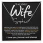 To My Lovely Wife / Gift from Husband / Signature Name Necklace