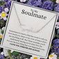 To My Soulmate / I Love You / Signature Name Necklace / Personalized Message Card