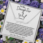 To My Daughter / Gift from Mom / Gift from Dad / Signature Name Necklace / Personalized Message Card
