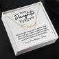 To My Daughter / Gift from Mom / Gift From Dad / Signature Name Necklace / Personalized Message Card