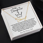 To My Daughter / Gift from Mom / Gift from Dad / Signature Name Necklace / Personalized Message Card