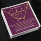 To My Beautiful Soulmate / Signature Name Necklace / Personalized Message Card
