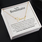 To My Soulmate / I Love You / Signature Name Necklace / Personalized Message Card