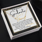 To My Beautiful Soulmate / Signature Name Necklace / Personalized Message Card
