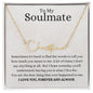 To My Soulmate / I Love You / Signature Name Necklace / Personalized Message Card