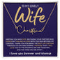 To My Lovely Wife / Gift from Husband / Signature Name Necklace