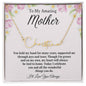 To My Amazing Mother / Signature Name Necklace / Personalized Message Card