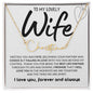 To My Lovely Wife / Gift from Husband / Signature Name Necklace