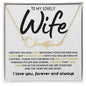 To My Lovely Wife / Gift from Husband / Signature Name Necklace
