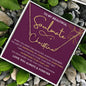 To My Beautiful Soulmate / Signature Name Necklace / Personalized Message Card