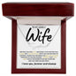 To My Lovely Wife / Gift from Husband / Signature Name Necklace