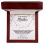 To My Amazing Mother / Signature Name Necklace / Personalized Message Card