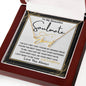 To My Beautiful Soulmate / Signature Name Necklace / Personalized Message Card