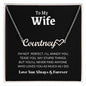 To My Wife / Love You as much as I Do / Heart Name Necklace/ Personalized Message Card