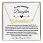 To My Amazing Daughter / Gift from Mom / Gift from Dad / Heart Name Necklace / Personalized Message Card