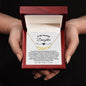 To My Amazing Daughter / Gift from Mom / Gift from Dad / Heart Name Necklace / Personalized Message Card