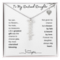 To My Destined Daughter / Chosen by Fate / Birth Flower Name Necklace
