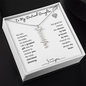 To My Destined Daughter / Chosen by Fate / Birth Flower Name Necklace
