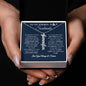 To My Smokin' Hot Soulmate / Best Thing / Vertical Name Necklace / Personalized Message Card