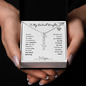 To My Destined Daughter / Chosen by Fate / Birth Flower Name Necklace