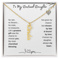 To My Destined Daughter / Chosen by Fate / Birth Flower Name Necklace